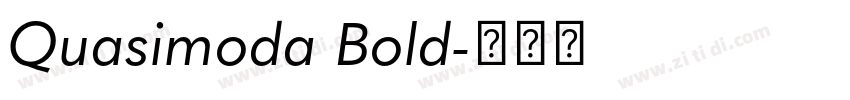 Quasimoda Bold字体转换